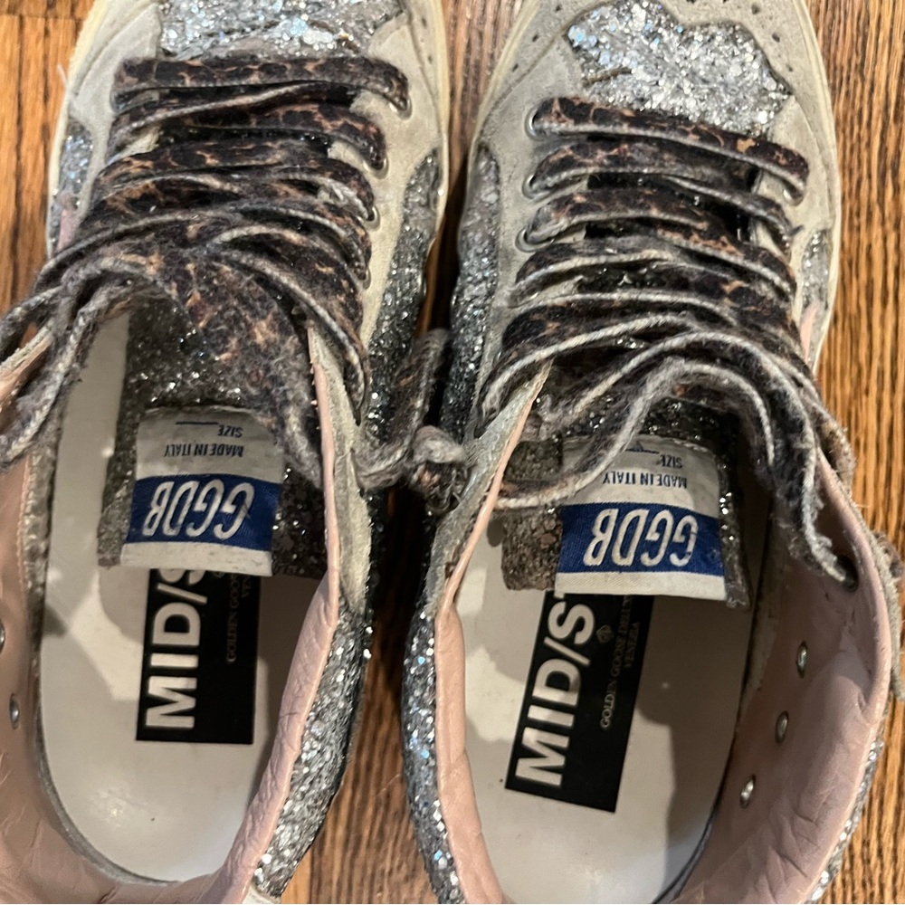 Golden goose glitter mid stars - Picture 2 of 5